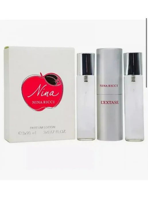 Духи миниатюрки Мини набор духов Nina Ricci-Нина Риччи, 3 шт