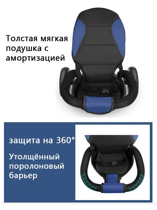 коляска для двойни, синий, фото 6
