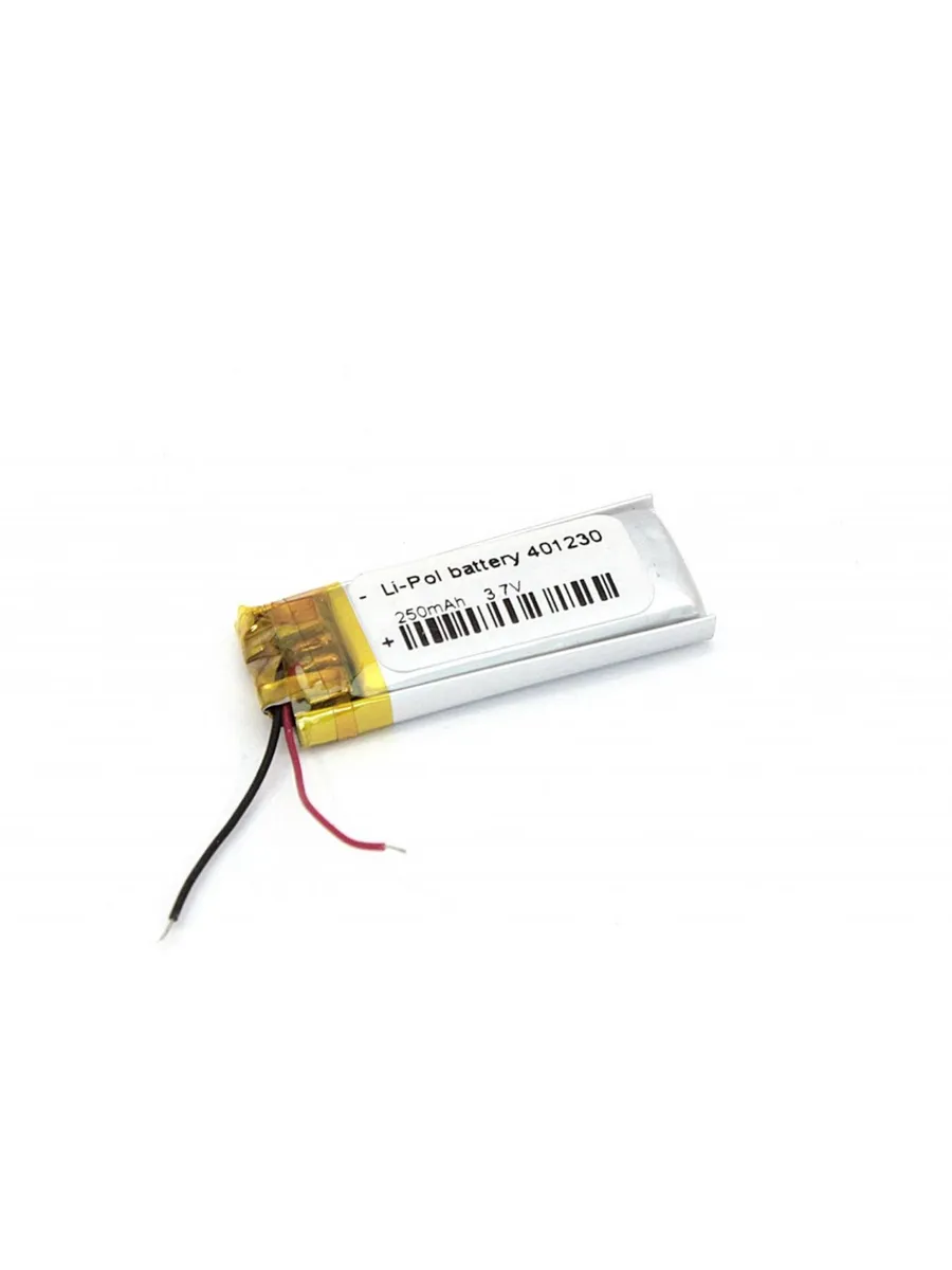 Аккумулятор Li-Pol (батарея) 4x12x30mm 2pin 3.7V/110mAh