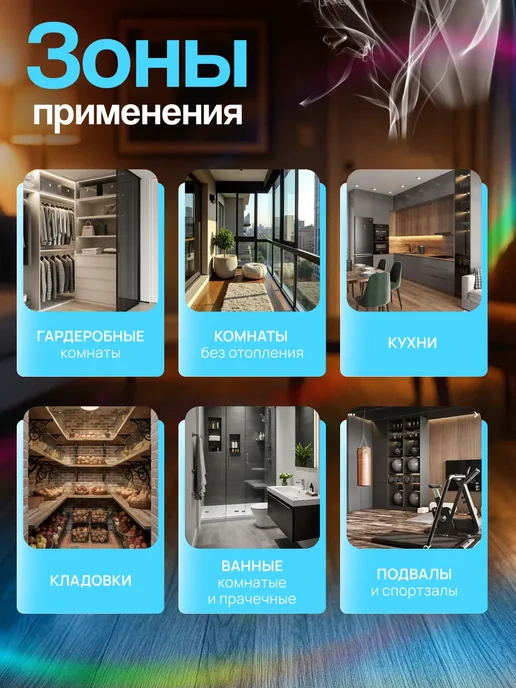 Осушитель воздуха для дома, голубой, фото 3