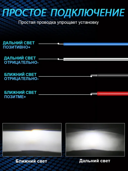 NLpearl би лед линзы в фары 2.5 bi led 12v светодиодные, 2 шт, фото 6