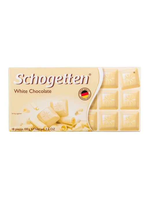 Шоколад белый Schogetten White chocolate, 100г, 100 г