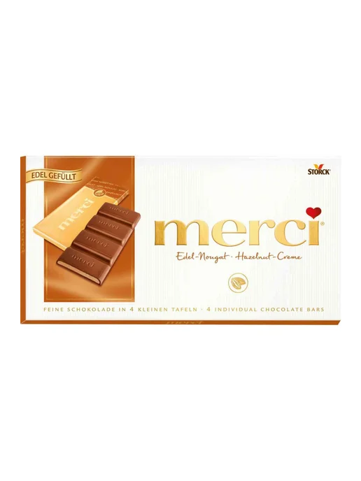 Набор конфет шоколадных Merci Ореховый крем, 112г, 112 г