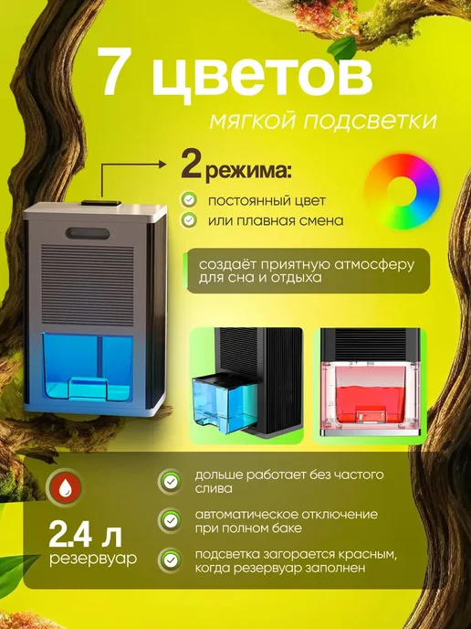 Осушитель воздуха для дома, серый, фото 6