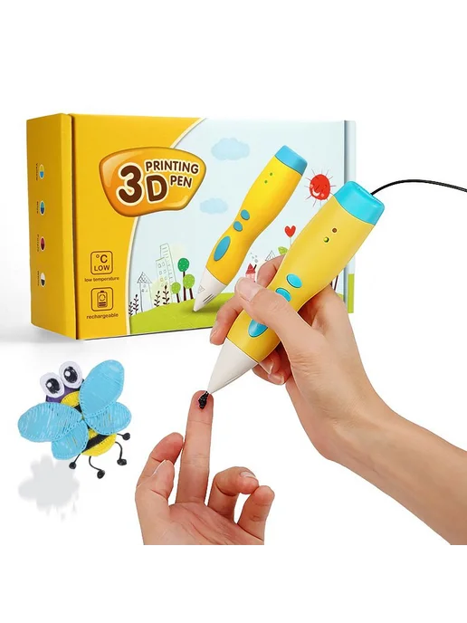 3D ручка с PLA пластиком 9 м 2 цвета низкая температура, 9 м, 2 цв., фото 8