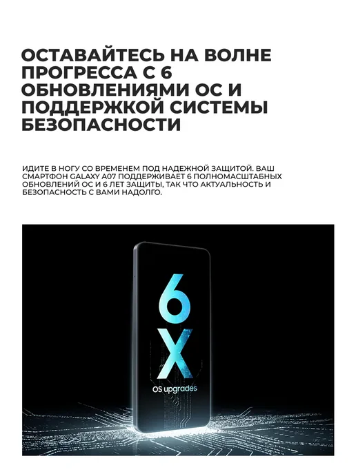 Смартфон Samsung A07 6/128 ГБ, фиолетовый, фото 5