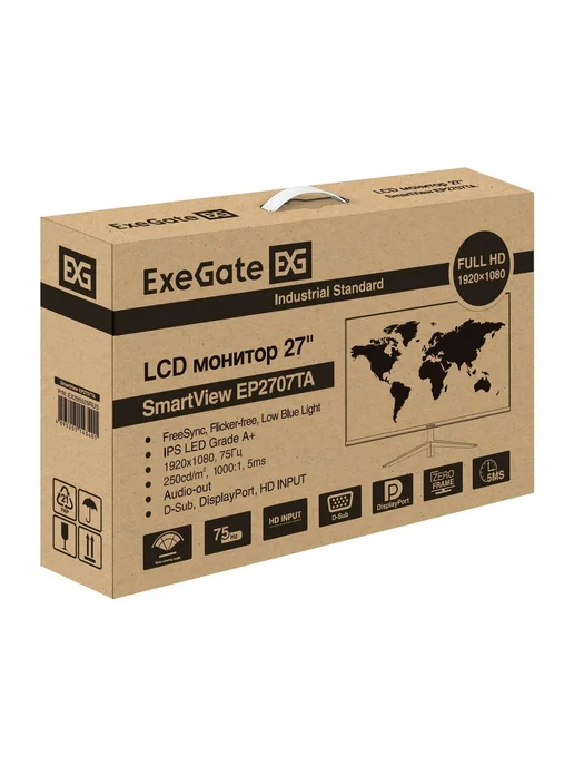 EXEGATE Монитор SmartView EP2707TA EX295529RUS, 27 IPS 1920x1080EX295529RUS, фото 2
