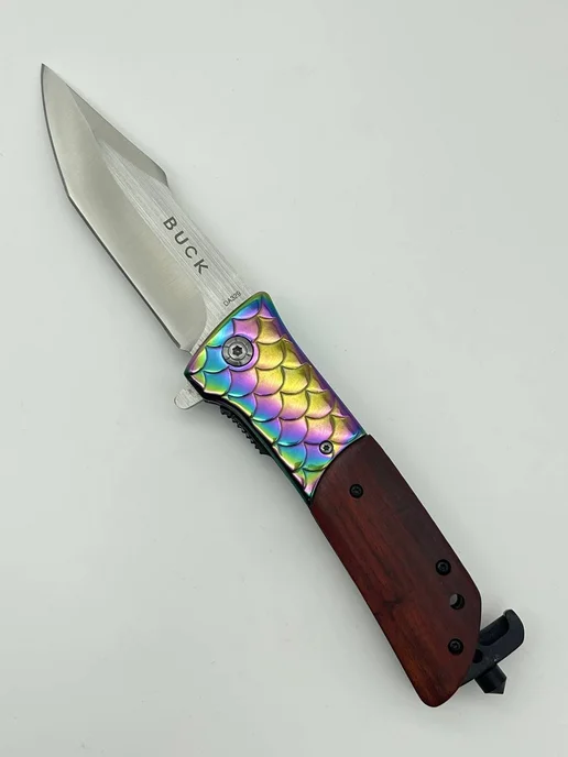 THE SWORD Туристический, складной нож с надписью, коричневый