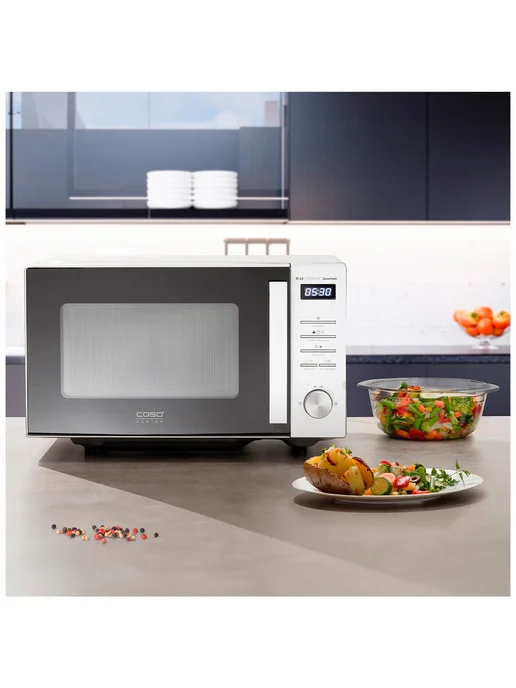 Микроволновая печь - СВЧ Caso M 20 Ceramic Gourmet, серый, фото 6
