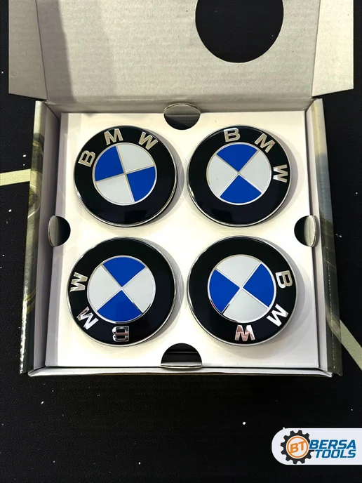 Колпачки динамические в колеса BMW 56 мм, 4 шт (сине-белый), 4 шт, фото 5