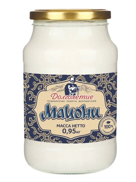 Продукт кисломолочный Долголетие Мацони 3,6-4,2% БЗМЖ охлажденный 950 г, 950 г