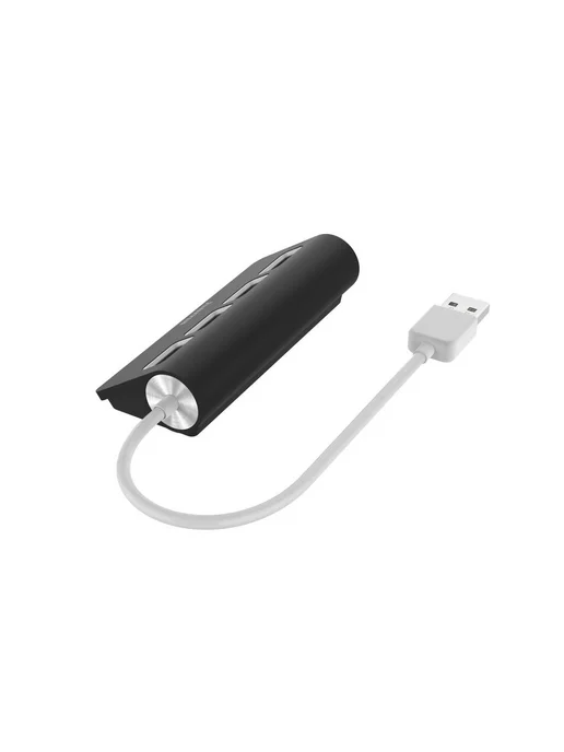 HAMA USB Хаб, 4 порта, 4x USB-A - USB 2.0, 480 Мбит с, черный, фото 3