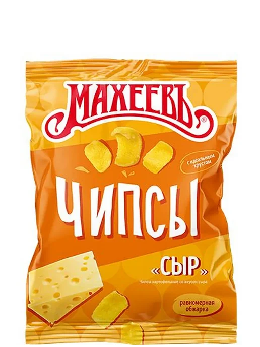 МахеевЪ Упаковка 18 пачек Чипсы сыр ХБИ 80г, 80 г, фото 2