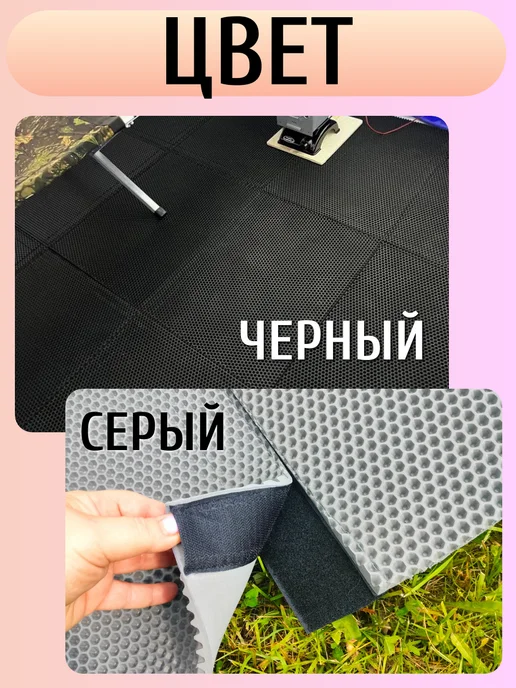 Пол для палатки 240х240 см черный, черный, фото 2