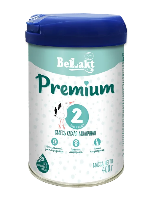 Беллакт Молочная смесь Bellakt Premium 2, 6-12 мес. 400гр, 400 г, фото 2
