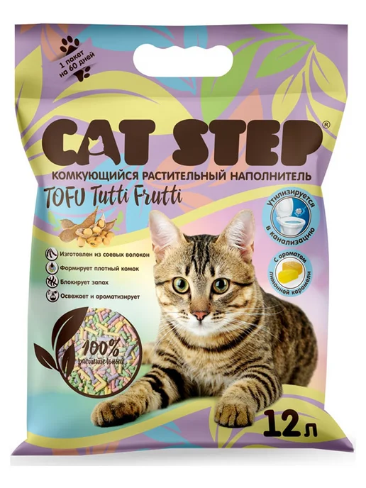 Cat step Наполнитель Tofu Tutti Frutti, 12л, 12 л, фото 2