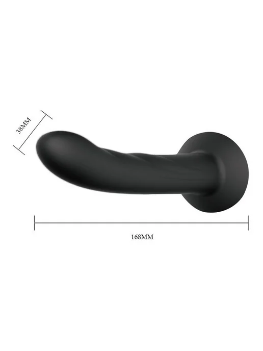 baile Ultra Harness Karin Dildo — страпон на эластичных ремнях, черный, фото 6