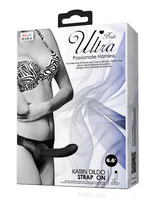 baile Ultra Harness Karin Dildo — страпон на эластичных ремнях, черный, фото 7