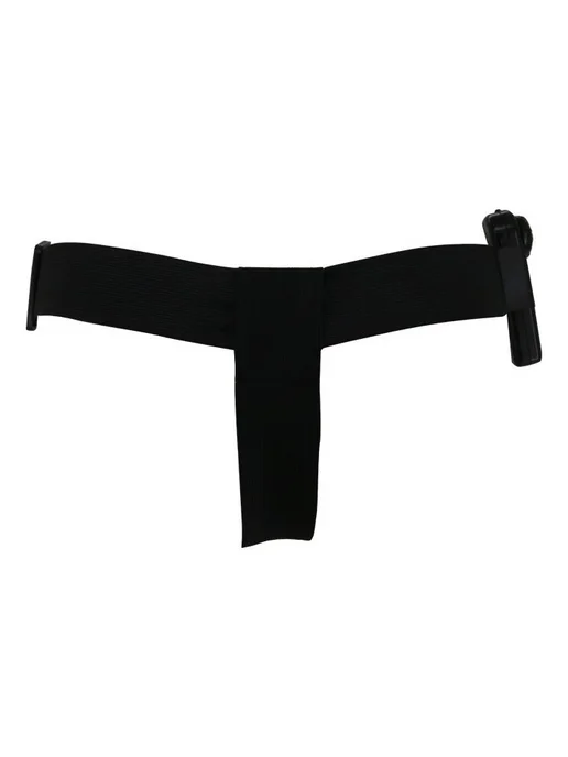 baile Double Heads strap-on — женский страпон на эластичных, черный, фото 6