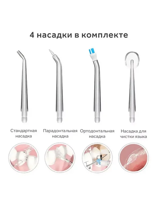 A.D.R.C. Ирригатор для зубов портативный, зеленый, фото 3