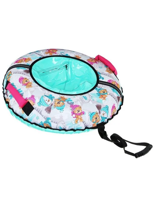 Nika Kids Тюбинг-ватрушка ТБ2К-70 ЗМ, надувные санки-ледянка с камерой, вариант, фото 3