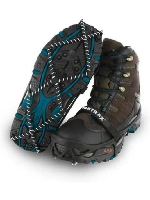 YAKTRAX Шипы противоскользящие для любой зимней обуви, коричневый