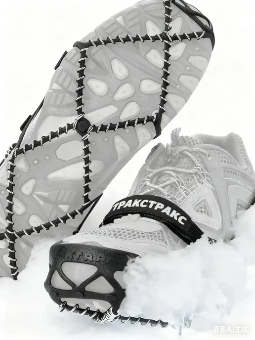 YAKTRAX Шипы противоскользящие для любой зимней обуви, коричневый, фото 4