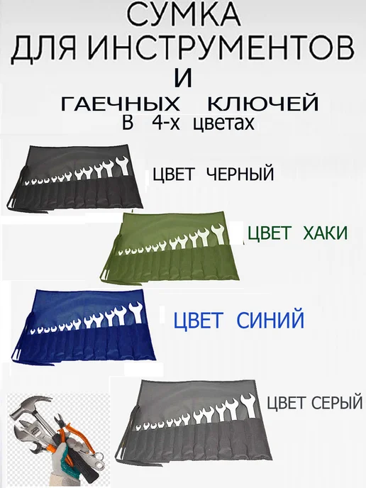XL ZOLO Сумка для инструментов и гаечных ключей, синий, фото 3