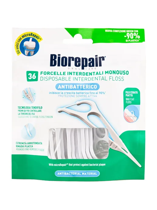 Biorepair Межзубные нити одноразовые с держателем Forcelle Interdental…, вариант, фото 2
