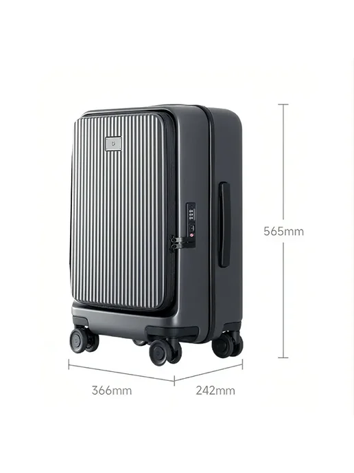 Чемодан Mijia Side Flip Suitcase 20"(Размер S),черный (4266), черный, фото 2