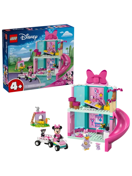 LEGO Disney Отель для животных Минни Маус 43274, розовый