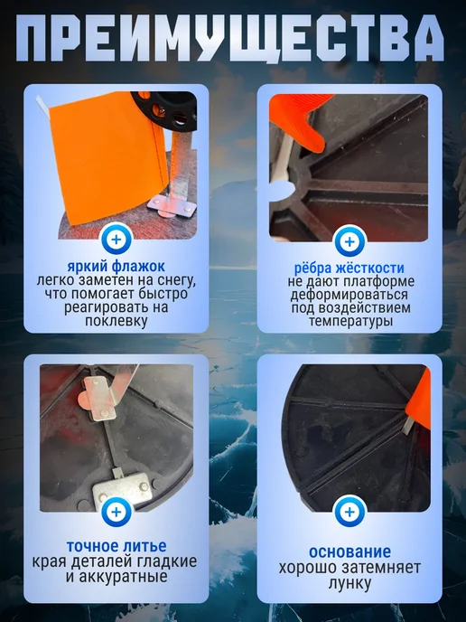 FISH RAID Жерлицы неоснащенные для зимней рыбалки Россия 10 шт в сумке, 10 шт, фото 3