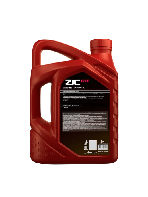 ZIC G-FF 75W-85 GL-4 Масло трансмиссионное 4 л, 4 л, фото 8