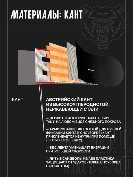 TERROR Сноуборд TERRO - КИНО (COLLABORATION) 25 26, черный, фото 7