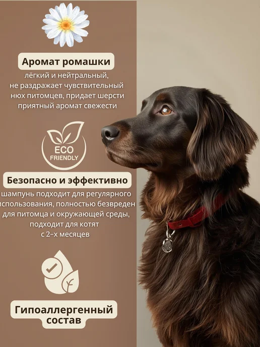 Gamma - товары для животных Шампунь для собак длинношерстных, гипоаллергенный, 250 мл, 250 мл, фото 4