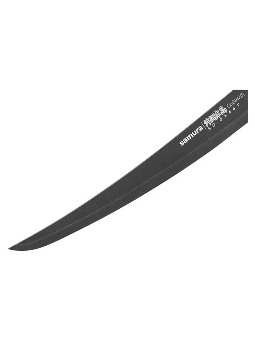 Samura Нож кухонный для нарезки OKINAWA Tanto 230 мм, (SO-0146BT K), коричневый, фото 2