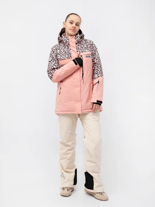 QLUCK Куртка сноубордическая горнолыжная утепленная LEO SPORT, черный, фото 3