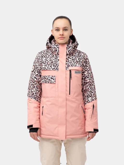 QLUCK Куртка сноубордическая горнолыжная утепленная LEO SPORT, черный, фото 4