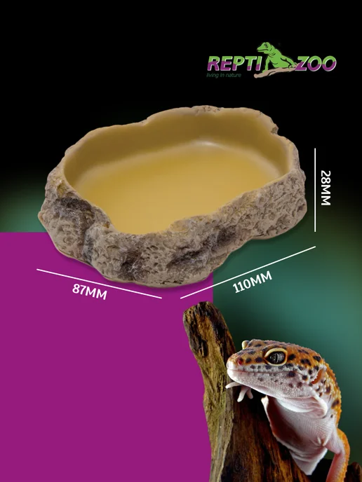Repti-Zoo Кормушка террариумная, 11х8,7х2,8 cм, 11x8.7x2.8, фото 2