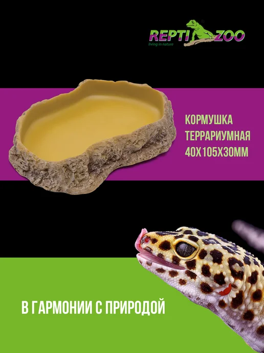 Repti-Zoo Кормушка террариумная, 11х8,7х2,8 cм, 14x10.5x3