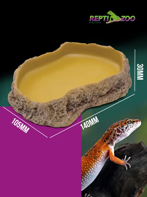 Repti-Zoo Кормушка террариумная, 11х8,7х2,8 cм, 14x10.5x3, фото 2