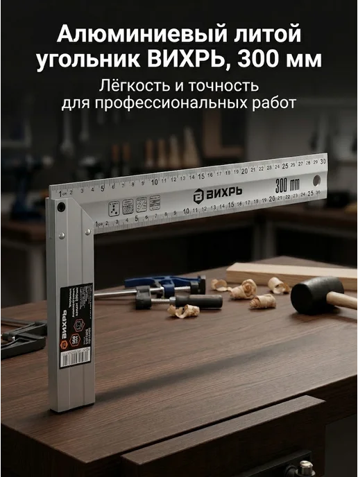 Угольник столярный 300 мм
