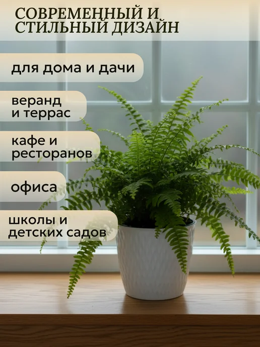 Орман Кашпо с дренажной вставкой 4,6 л, 4,6 л, фото 5