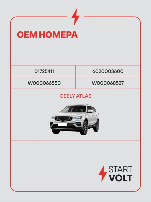 STARTVOLT Мотор стеклоочистителя Geely Atlas Pro передний, 2 шт, фото 2