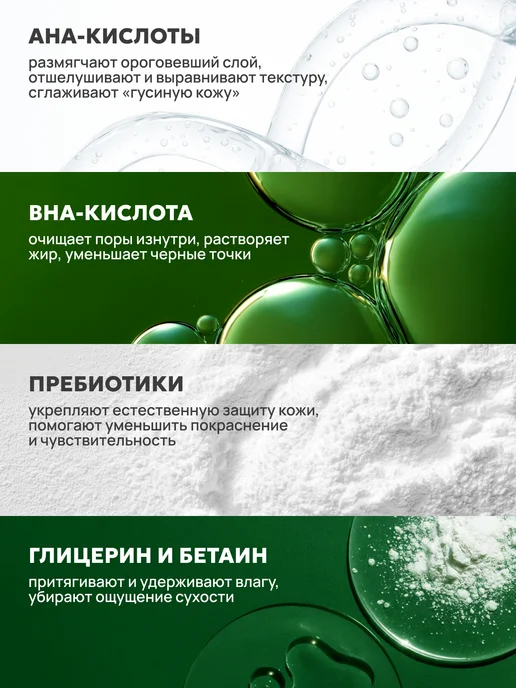Semily Гель для душа с кислотами от прыщей акне, вариант, фото 3