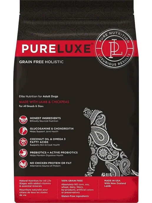 Сухой корм PureLuxe для собак, взрослые, 9,98 кг