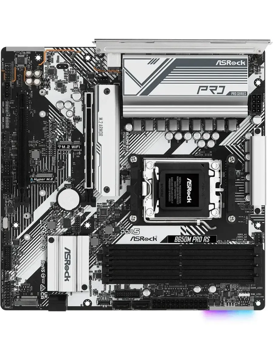 ASRock Материнская плата B650M PRO RS Socket AM5 AMD B650 4xDDR5 mA
