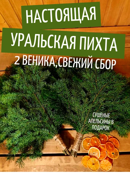 Пихтовый веник для бани и сауны лапник банч, вариант