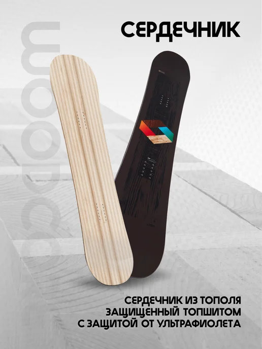 PRIME Snowboards Сноуборд PRIME - WOOD 25 26, синий, фото 8