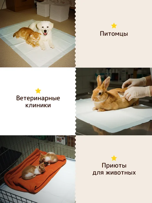 PetMagic Впитывающие пеленки для животных одноразовые 60х90 30 шт, 60x90, 30 шт, фото 6